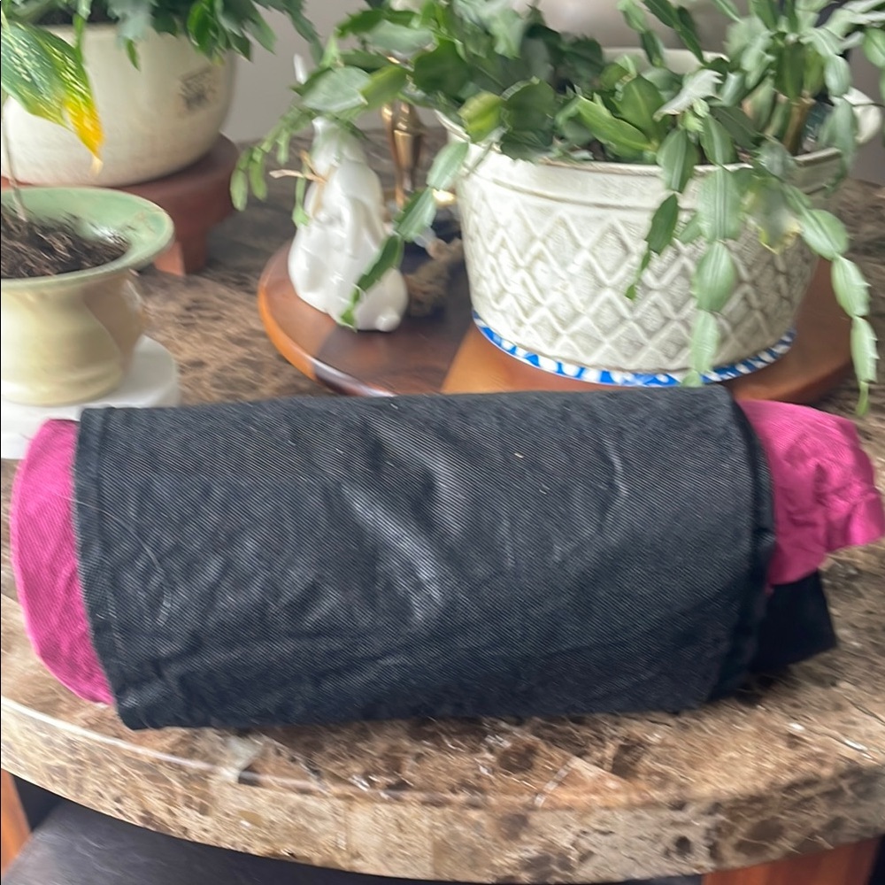 Elegant Black and Pink Clutch